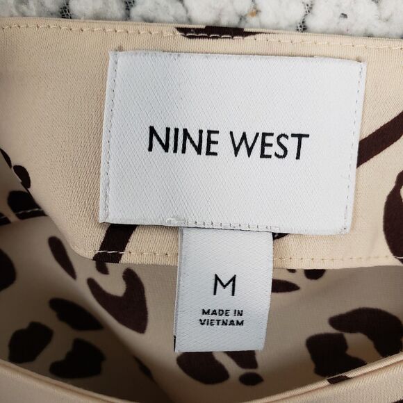 NINE WEST Slip Dress Womens M Leopard Print Y2K Coquette Softcore 34x40 - Picture 8 of 11